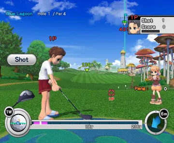 Super Swing Golf screen shot game playing